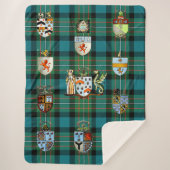 Sherpa Blanket Throw Ferguson Clan Crests (Voorkant)