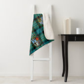 Sherpa Blanket Throw Ferguson Clan Crests (In situ)