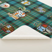 Sherpa Blanket Throw Ferguson Clan Crests (3/4)