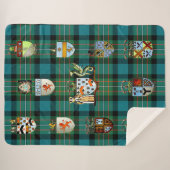 Sherpa Blanket Throw Ferguson Clan Crests (Voorkant (horizontaal))