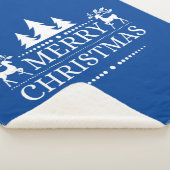 Sherpa Blanket - Vrolijk kerstfeest Sherpa Deken (3/4)