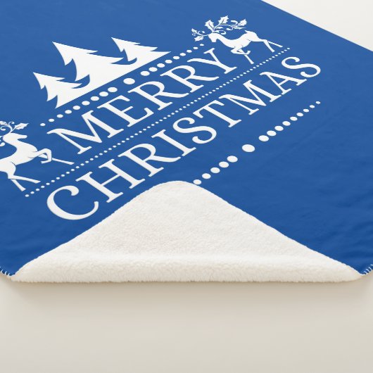 Sherpa Blanket - Vrolijk kerstfeest Sherpa Deken (3/4)