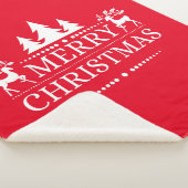 Sherpa Blanket - Vrolijk kerstfeest Sherpa Deken (3/4)