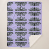 Sherpa Blanket - Willow Grove op Lavendar Deken (Voorkant)