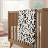 Sherpa Blanket with Penguin Print – Elegant  Deken