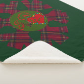 Sherpa Blanket with Plaid Snowflake Deken (3/4)