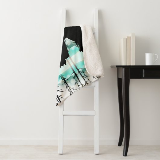 Sherpa Blanket-Yellowstone Beer Sherpa Deken (In situ)