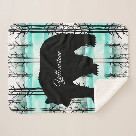 Sherpa Blanket-Yellowstone Beer Sherpa Deken (Voorkant (horizontaal))