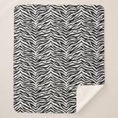 Sherpa Blanket-Zebra Print Deken (Voorkant)
