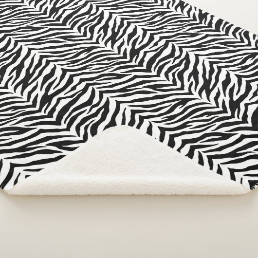 Sherpa Blanket-Zebra Print Sherpa Deken (3/4)