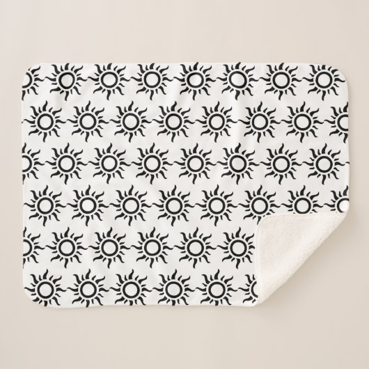 Sherpa Blanket - Zon Deken (Voorkant (horizontaal))