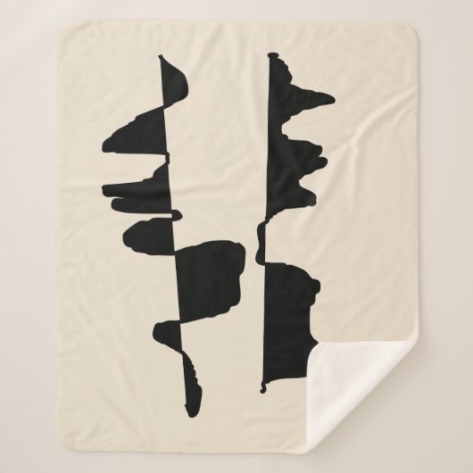 Sherpa dekbed Abstract Dubbelzijdig Deken (Voorkant)
