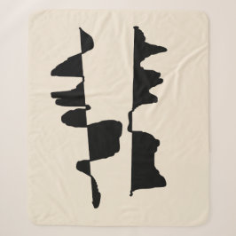 Sherpa-deken Abstract Dubbelzijdig Sherpa Deken