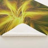 Sherpa Deken Fractal Bloem Geel Palet (3/4)