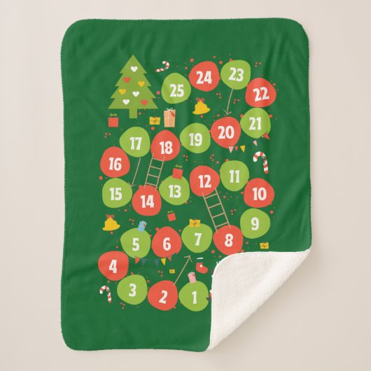 Sherpa Deken Gift BoardGame Glijbanen en ladders (Voorkant)