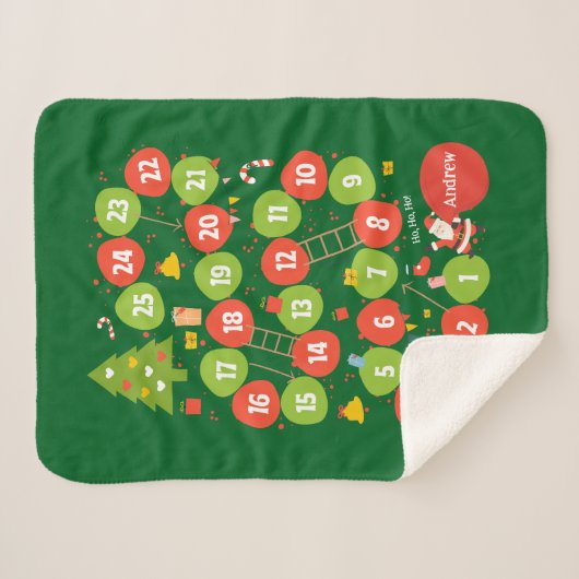 Sherpa Deken Gift BoardGame Glijbanen en ladders (Voorkant (horizontaal))