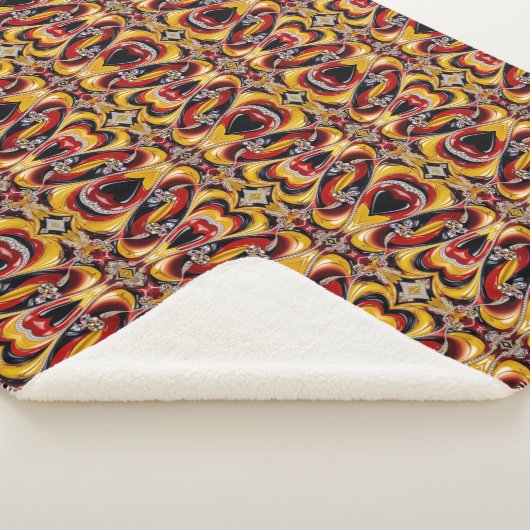 Sherpa Deken met Belgisch Kleuren Ontwerp (3/4)