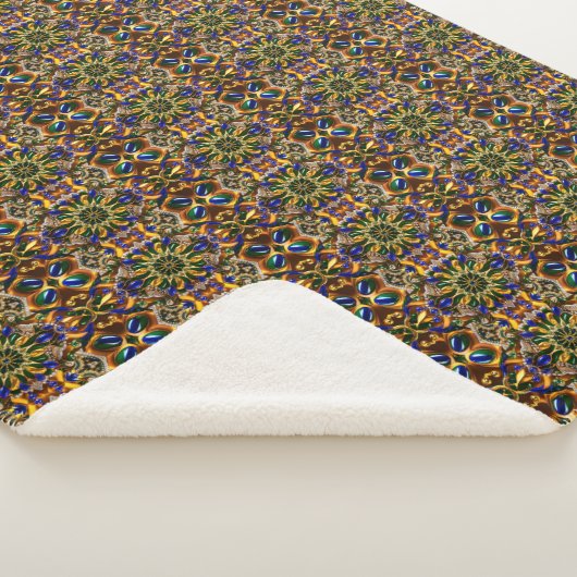 Sherpa Deken met Brazilië Kleuren Design (3/4)