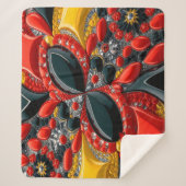 Sherpa Deken met Duitsland Kleuren Design (Voorkant)