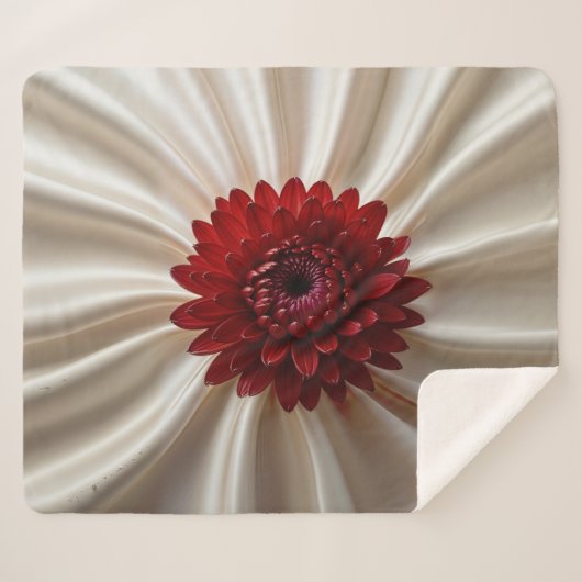 Sherpa Deken met Japanse Kleuren Ontwerp (Voorkant (horizontaal))