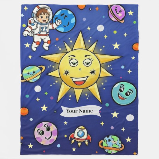 Sherpa-deken met kinderdromen fleece deken (Voorkant)