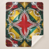 Sherpa Deken met Los Angeles Kleuren Ontwerp (Voorkant)