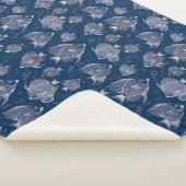 Sherpa-deken met nautisch thema sherpa deken (3/4)