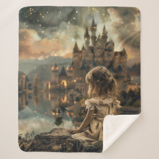 Sherpa Deken met Princess Elly Print - Warm en Bet