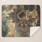 Sherpa Deken met Princess Elly Print - Warm en Bet (Voorkant (horizontaal))