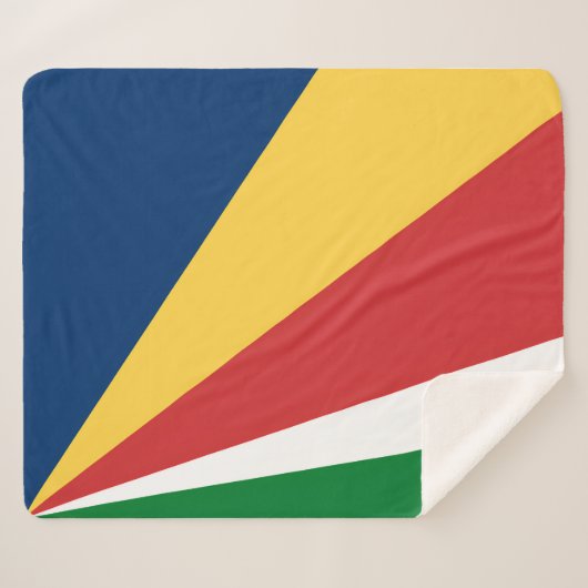 Sherpa Deken met Seychellen Kleuren Design (Voorkant (horizontaal))