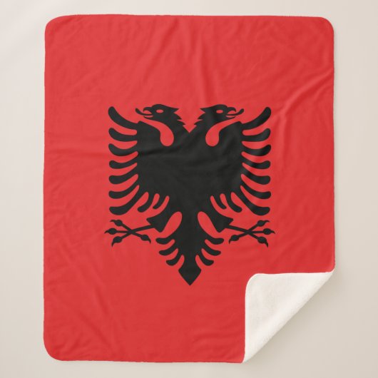 Sherpa Deken met vlag van Albanië (Voorkant)