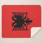 Sherpa Deken met vlag van Albanië (Voorkant (horizontaal))