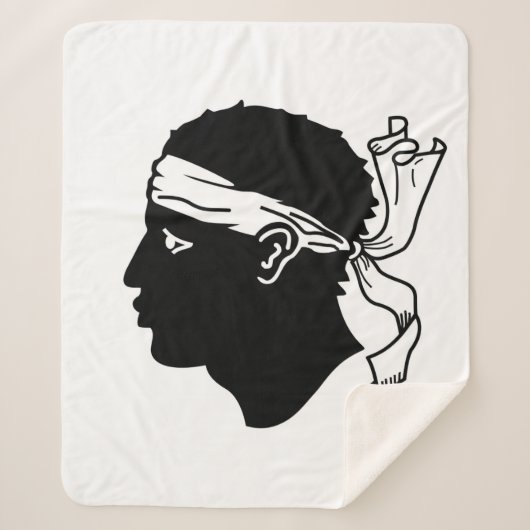 Sherpa Deken met vlag van Corsica (Voorkant)
