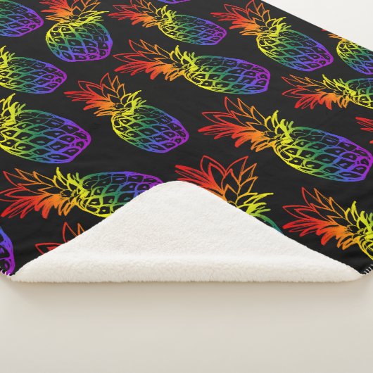 Sherpa Deken Regenboog Ananas (3/4)