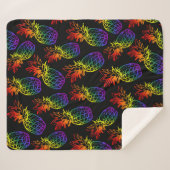 Sherpa Deken Regenboog Ananas (Voorkant (horizontaal))