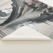 Sherpa deken T-SHIRT Mountain Lake Scene afbeeldin (3/4)