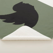 SHERPA DEKEN - T VOGEL ONTWERP - GROEN/ZWART (3/4)