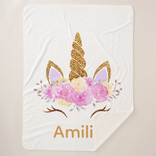 Sherpa Eenhoorndeken Deken (Voorkant)