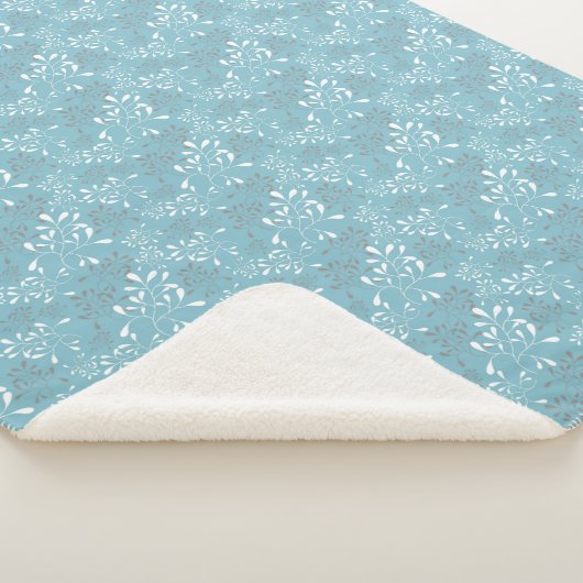 Sherpa Fleece Blanket - Bladeren van bladeren Sherpa Deken (3/4)