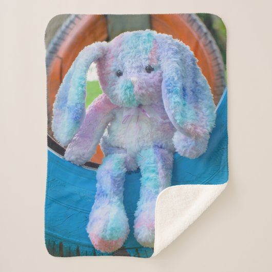 sherpa fleece blanket cute rabbit sherpa deken (Voorkant)