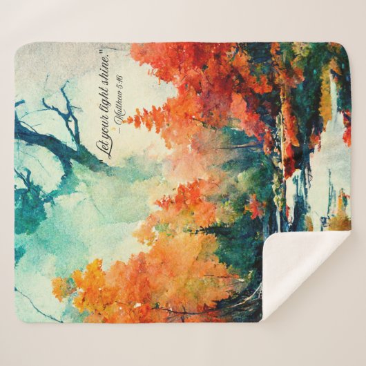 Sherpa Fleece Blanket Deken (Voorkant (horizontaal))