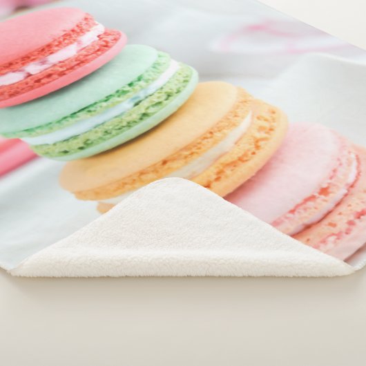 sherpa fleece blanket macarons sherpa deken (3/4)