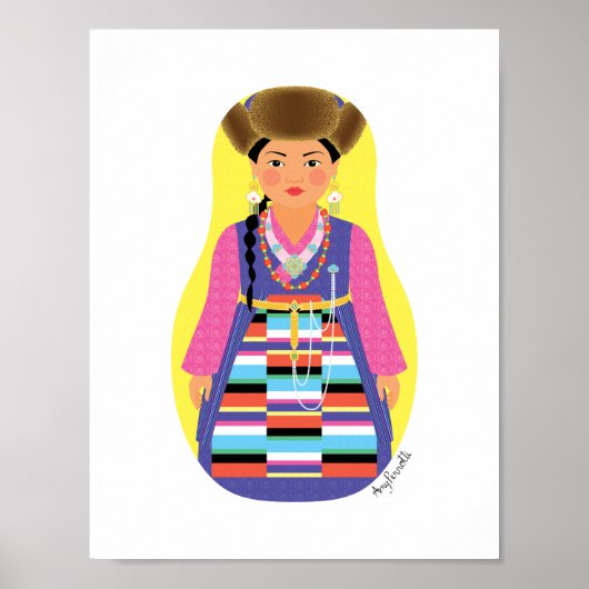 Sherpa Matryoshka Poster (Voorkant)