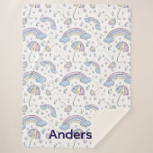 Sherpa Rainbow Blanket Sherpa Deken (Voorkant)