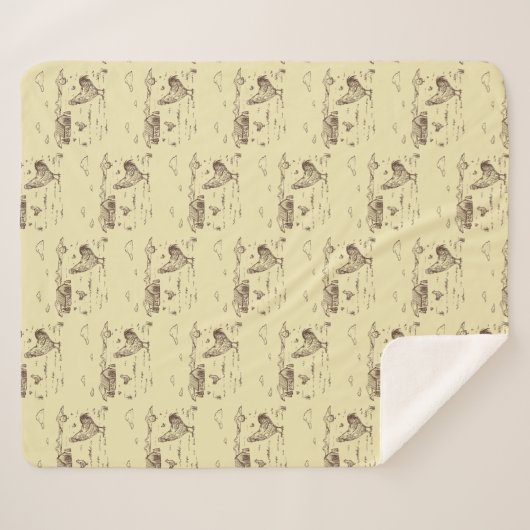 Sherpa Throw Blanket-Medium Chicken Boerderij (Voorkant (horizontaal))