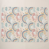 Sherpa wolken deken pastel kleuren voor het comfor (Voorkant (horizontaal))