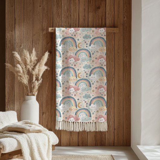 Sherpa wolken deken pastel kleuren voor het comfor