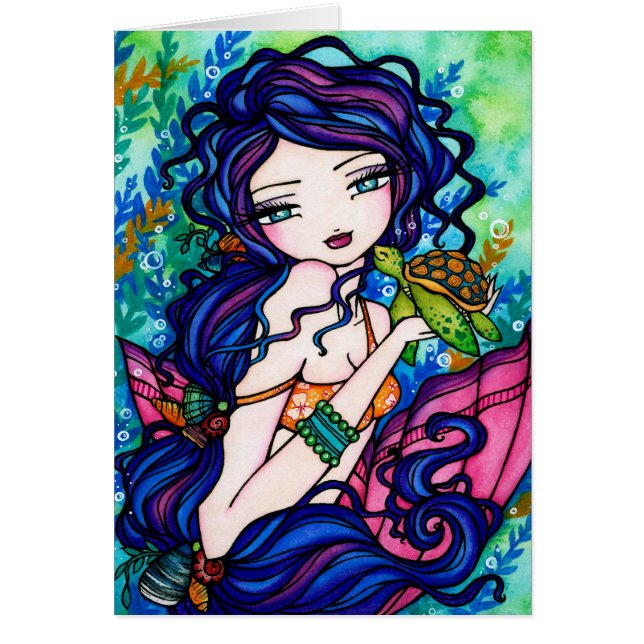 "Sherriella" Mermaid Fantasy Fairy Turtle (Voorkant)