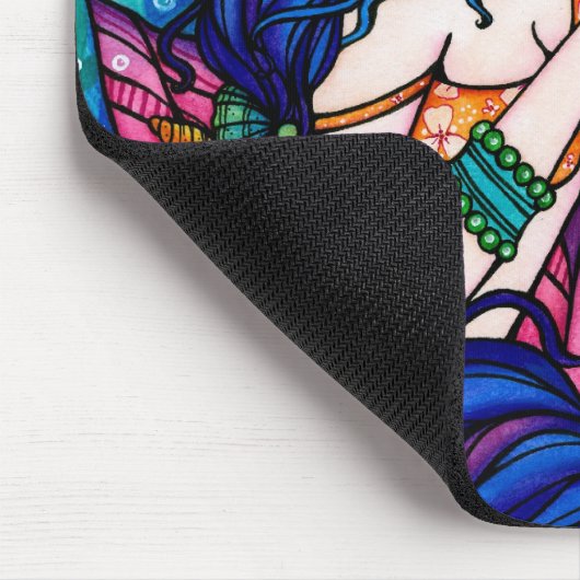 "Sherriella" Mermaid Fantasy Fairy Turtle Muismat (Hoek)