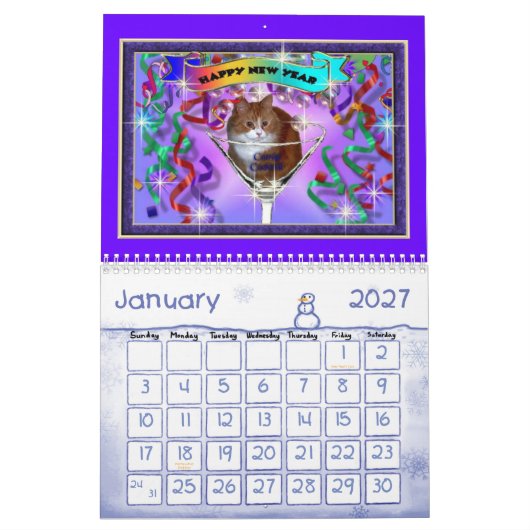 SHERRIEY'S CATS KALENDER (Jan 2027)